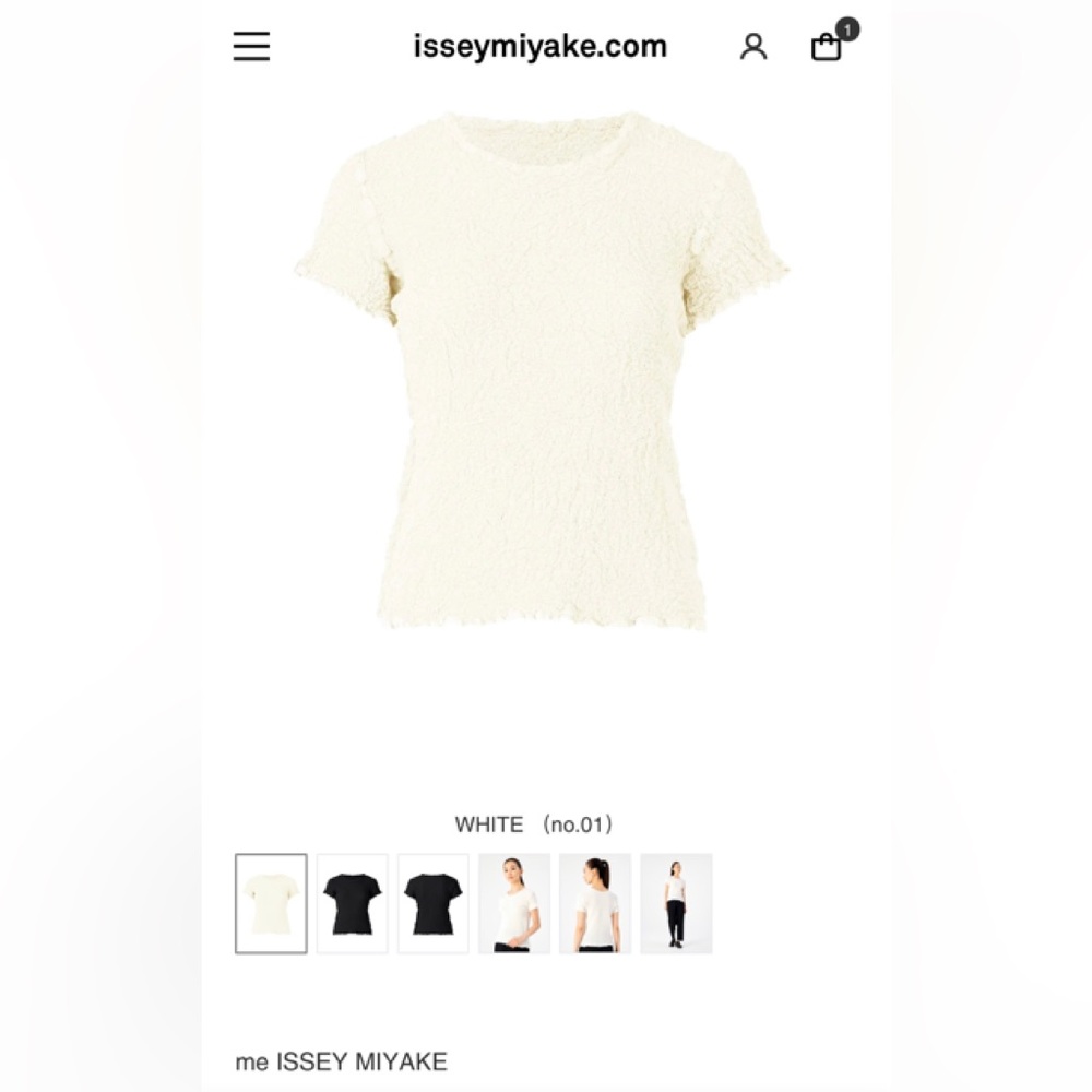 me ISSEY MIYAKE CAULIFLOWER Top